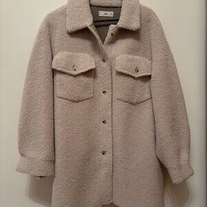 MNG Teddy Fleece Shacket M